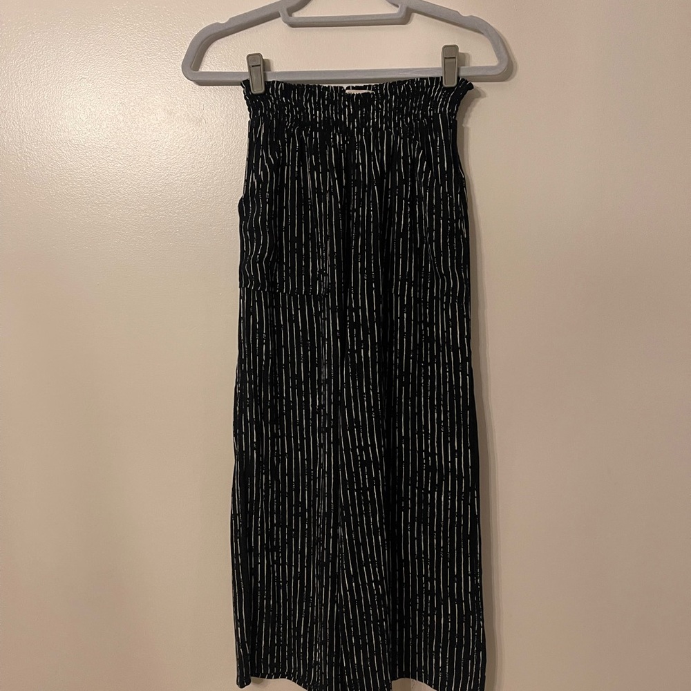Billabong Black and White Flowy Pants
